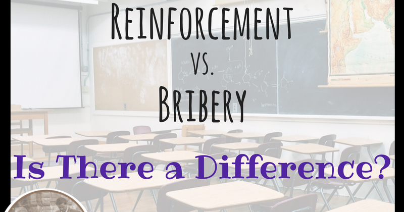 Reinforcement vs. Bribery: Is There a Difference?