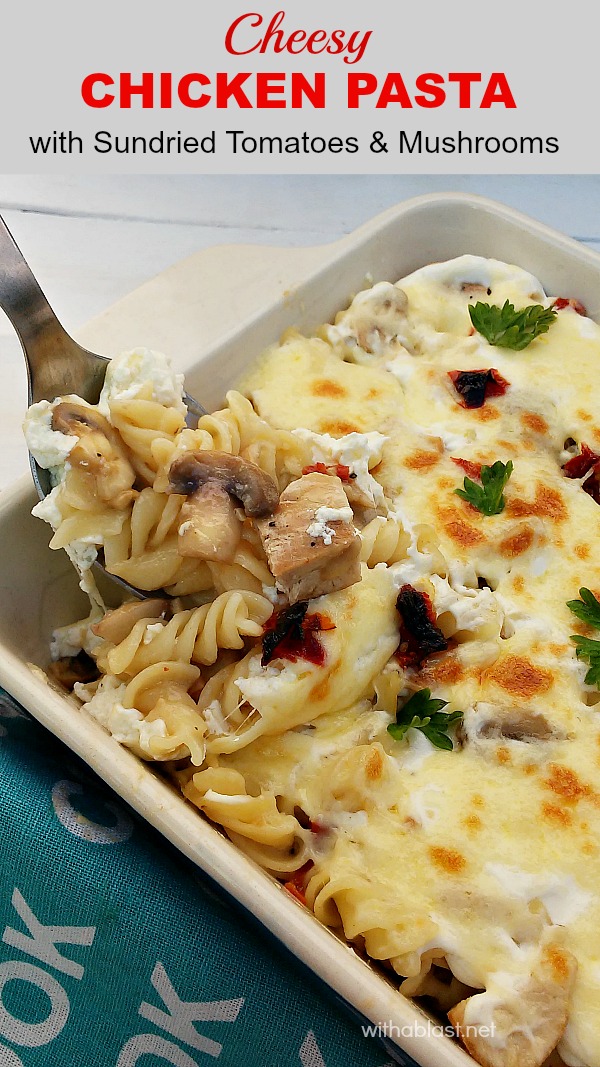 Filling,delicious AND family approved Cheesy Chicken Pasta !