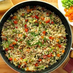 Plovas su paprikomis Plovas su paprikomis