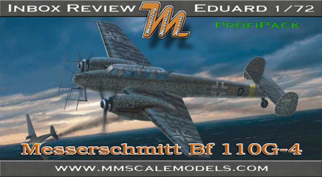 Messerschmitt Bf-110 G-4, Eduard, 1/72 scale model kit 7086