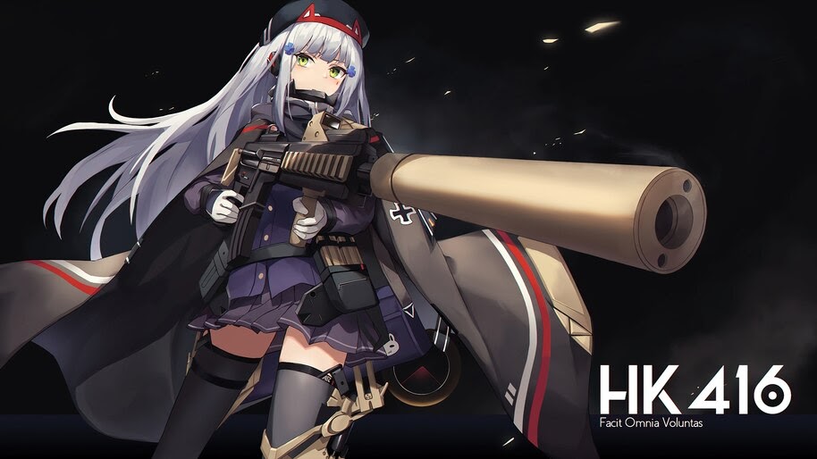 Anime, Girls Frontline, HK416, Rifle, Gun, 4K, #6.1084
