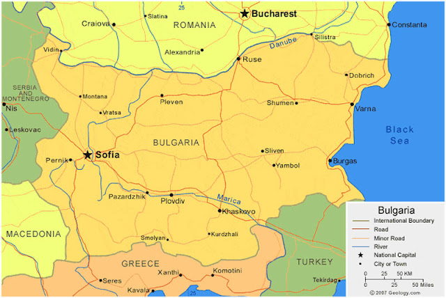 Peta wilayah negara Bulgaria HD Gambar Peta wilayah negara Bulgaria HD