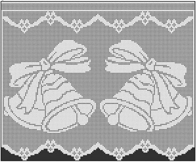 30 Barrados ou Bicos de Crochê Para Decoração de Natal Com Gráficos 3