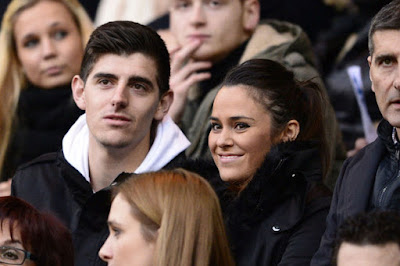 Image result for Chelsea goalkeeper Courtois dumps pregnant girlfriend Martha Dominguez