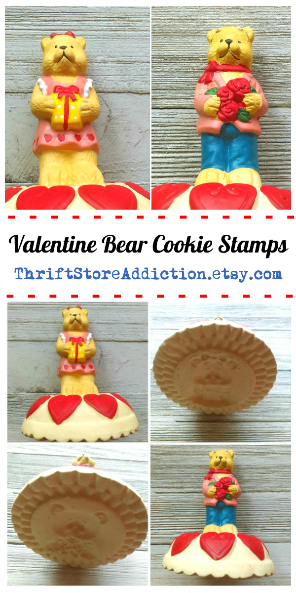 valentine bear cookie stamps