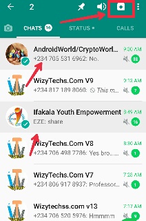Hide multiple whatsapp groups