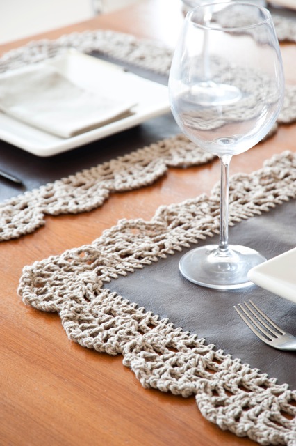 individuales para mesa en crochet