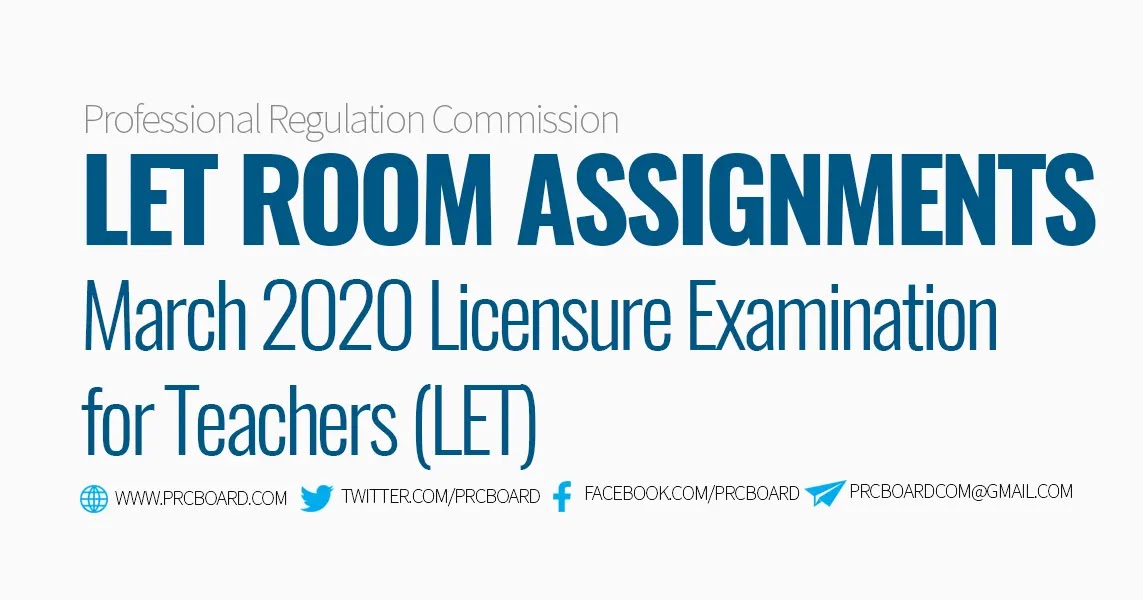 room assignment ece board exam 2022