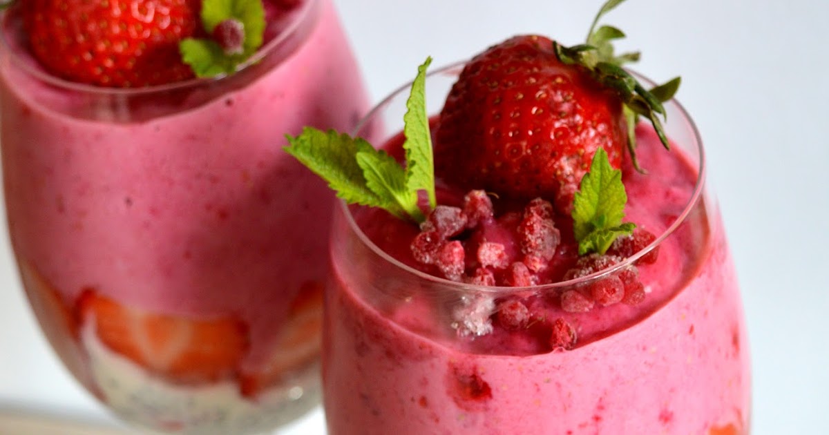 Julias zuckersüße Kuchenwelt: Veganes Erdbeer-Chia-Sorbet