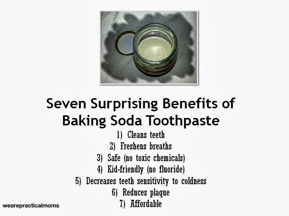 We Are Practical Moms Three Easy Steps for Baking Soda Toothpaste