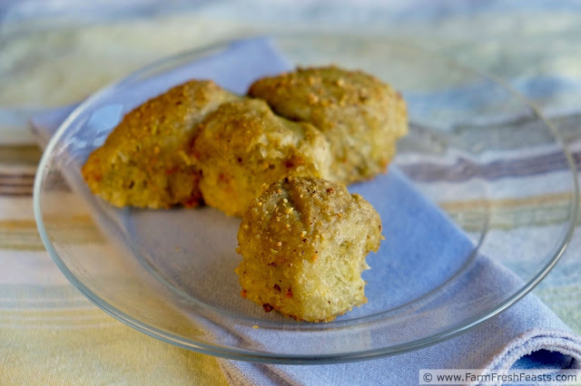 image of delicate green hued monkey bread flavored with pistachio and green tea powder