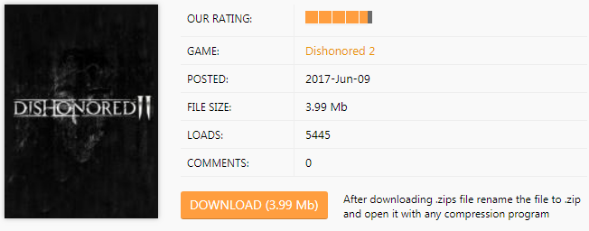 Dishonored 2 Trainer download