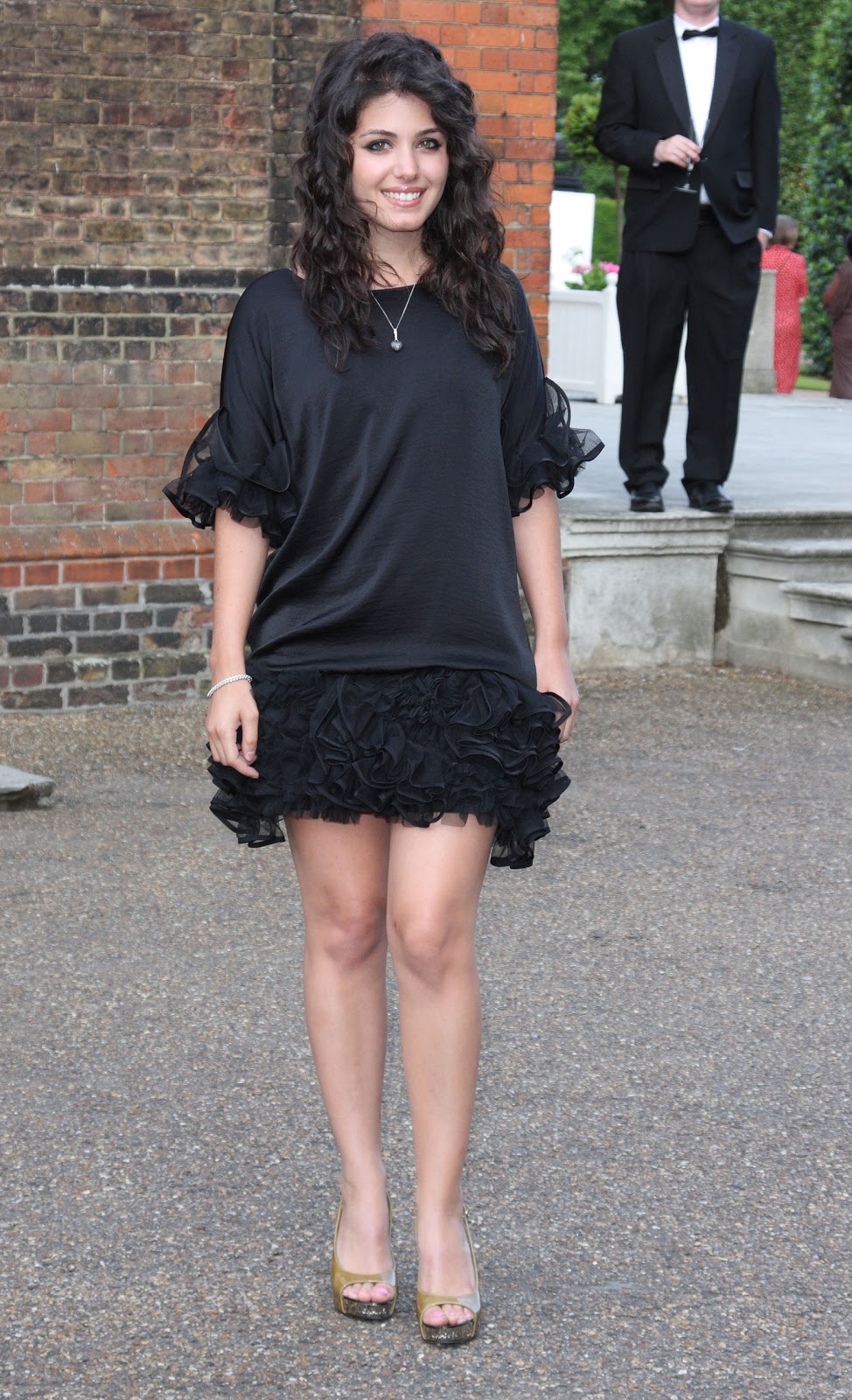 Cine12 Katie Melua Flirty Black Dress At The Orangery Katie Melua Is Very Beautiful And Talented But She Absolutely Stunning At This Event In Her Little Dress The Leggy Display Flirty A Tasteful