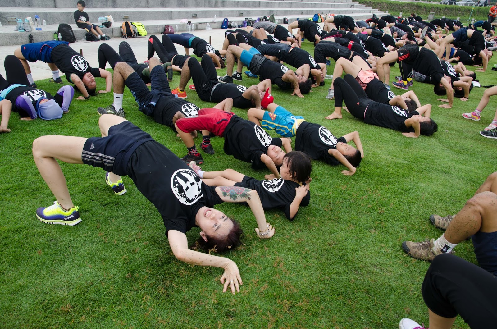 Penonton Spartan Race Mass Workout with Joe De Sena