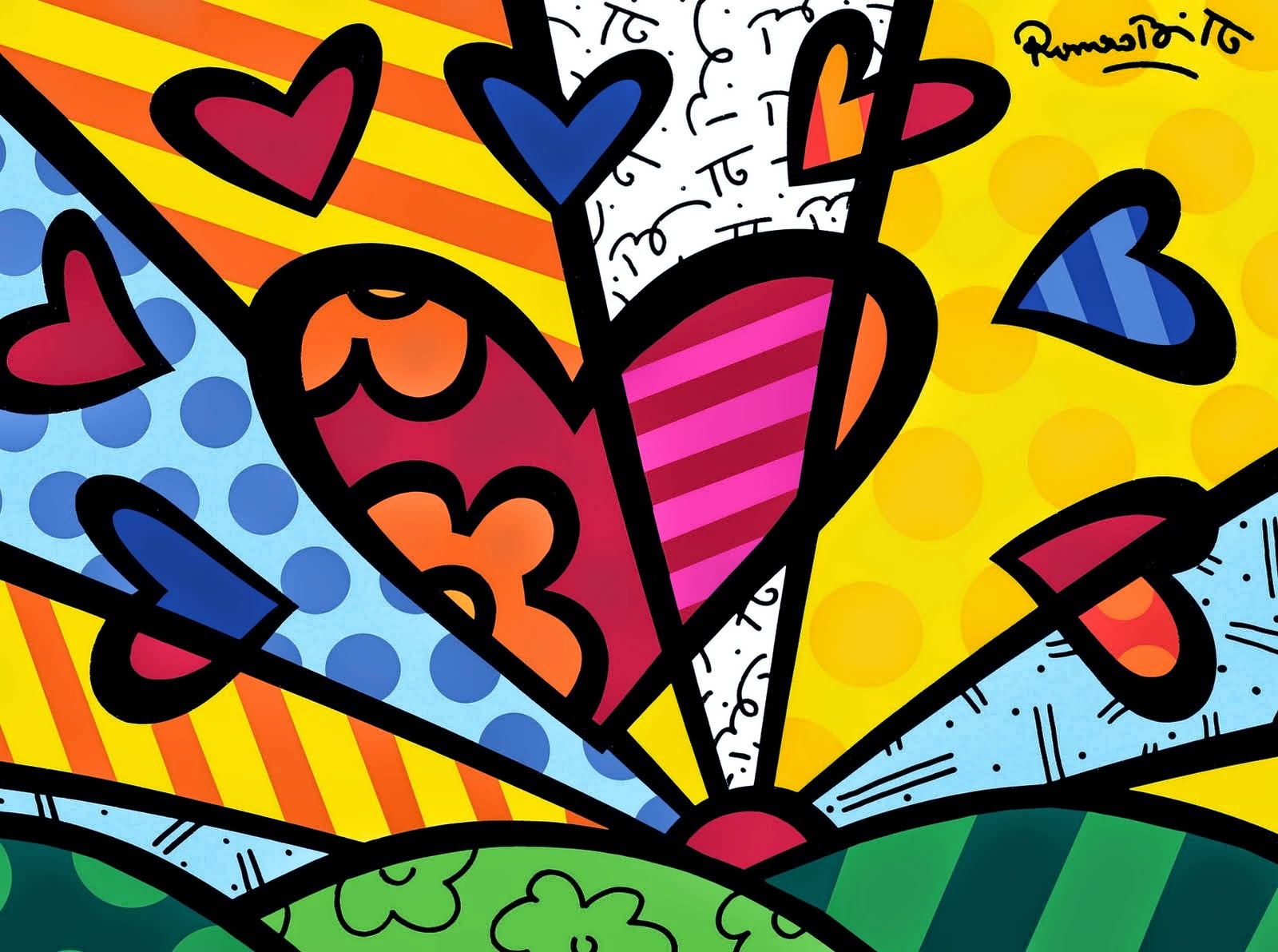 Pinturas de Romero Britto