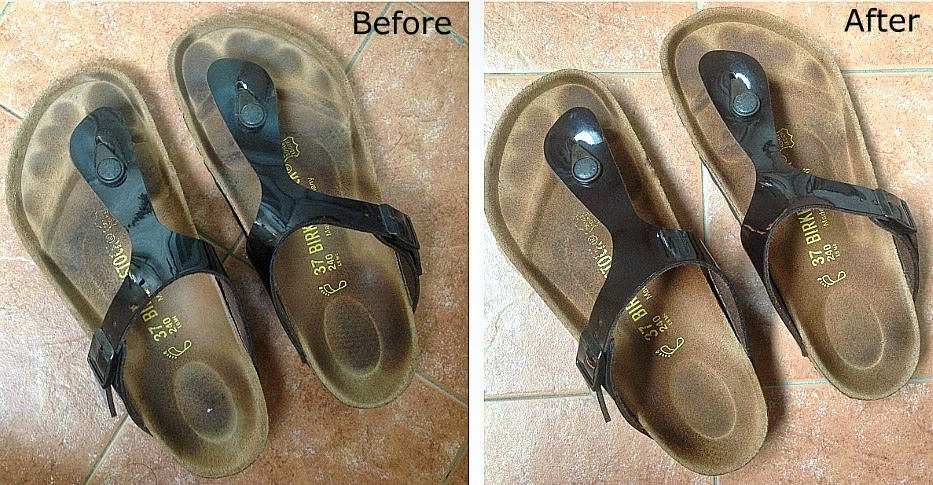 cleaning birkenstocks with kit