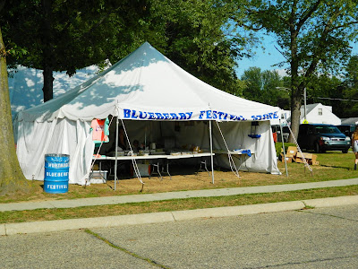 Blueberry tent at Montrose Blueberry Festival Michigan