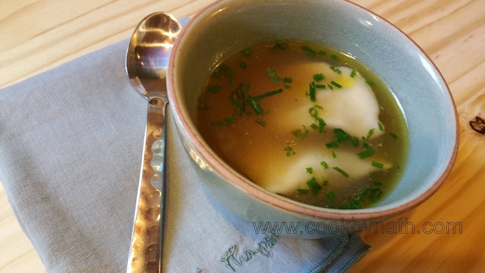 CookbyNath La soupe de Wontons (raviolis chinois)