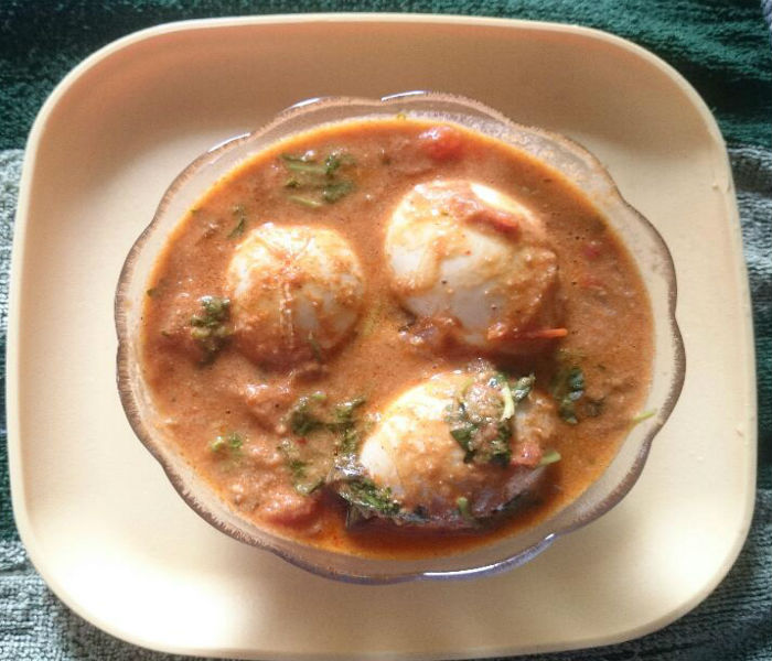 Egg Tomato Gravy Curry Indian Famous Recipes