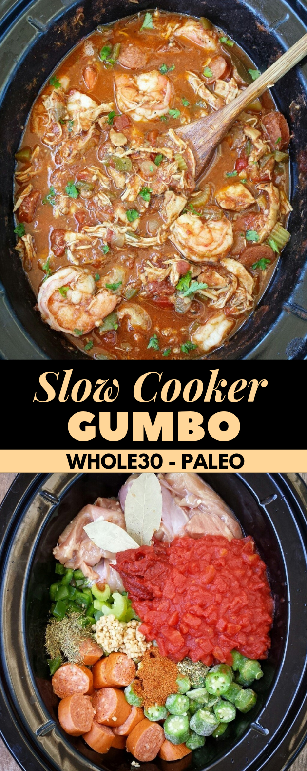 SLOW COOKER GUMBO (WHOLE30, PALEO) #diet #healthy