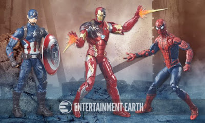 Captain America: Civil War Marvel Legends 6” Action Figure 3 Pack – Captain America, Iron Man & Spider-Man