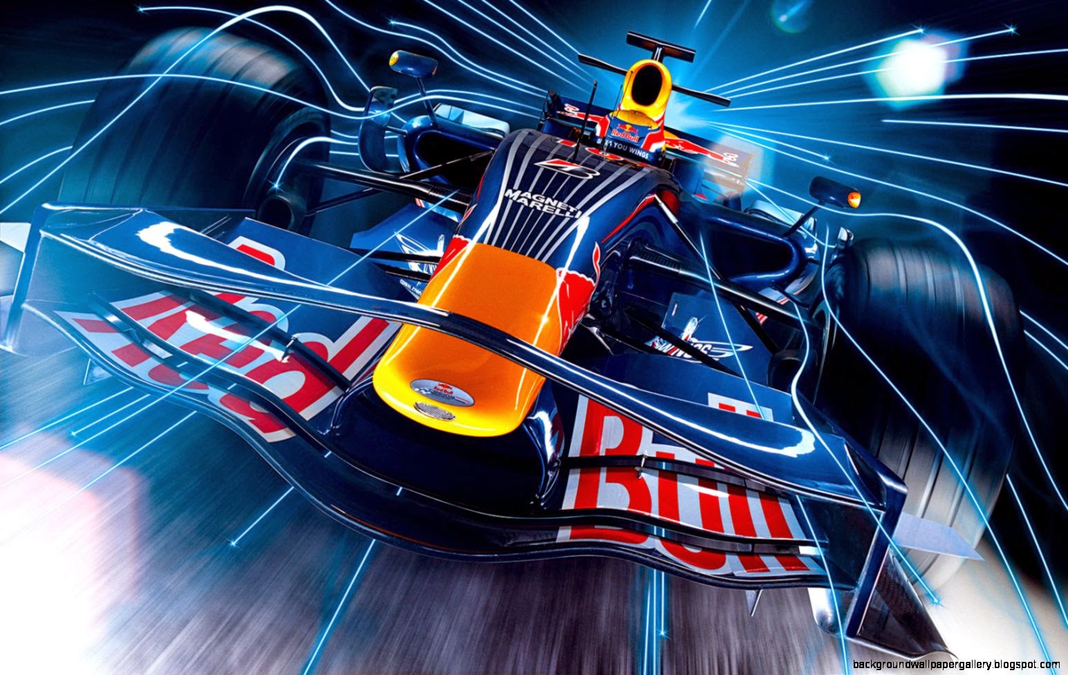 Red Bull F1 neon front Wallpaper hd background « HD Wallpapers