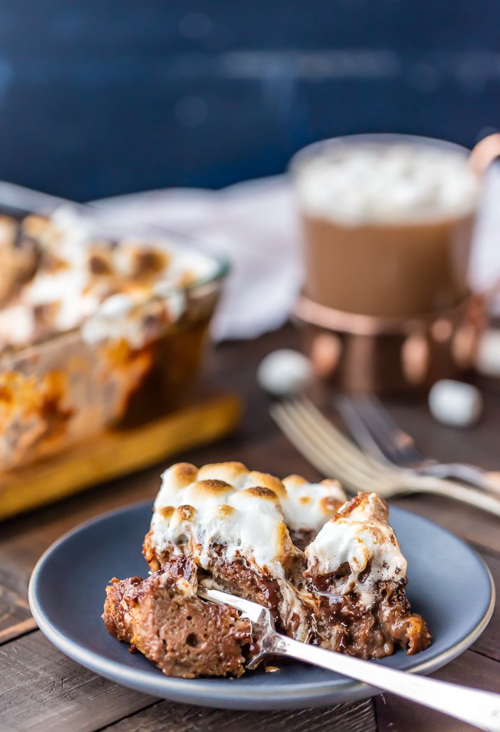 HOT CHOCOLATE BREAD PUDDING