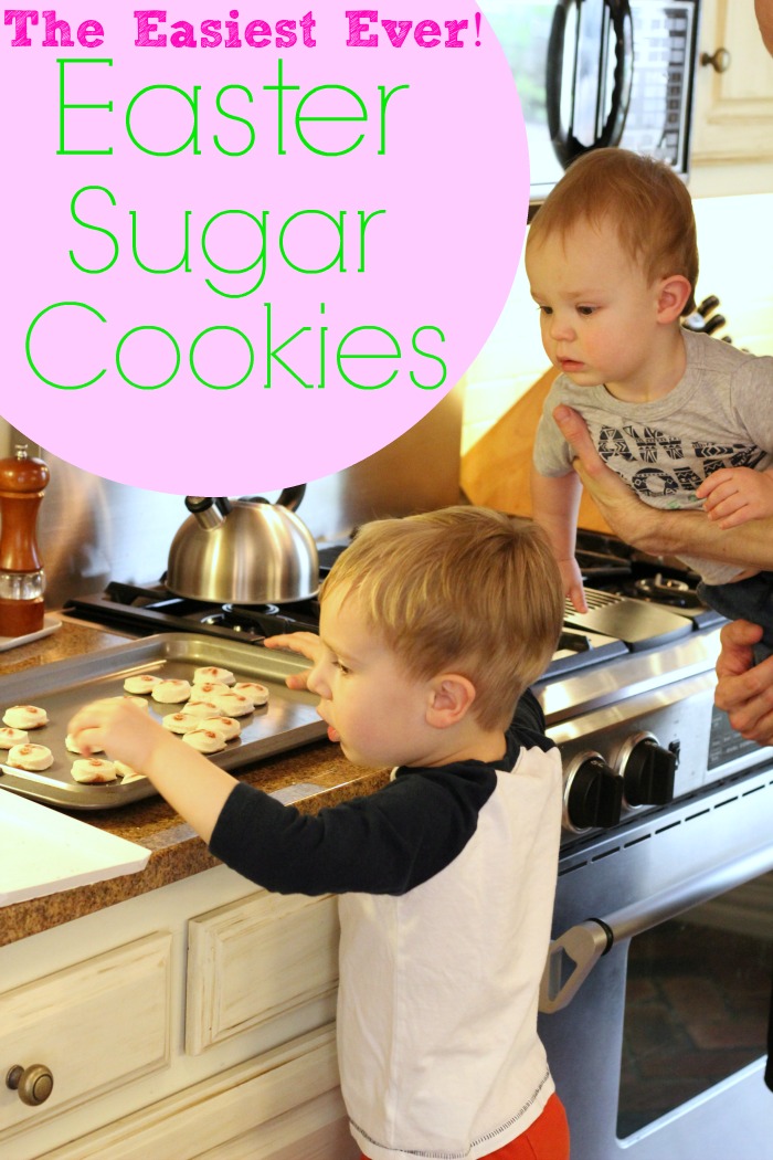 These prepackaged Easter sugar cookies are mess free and easy to make!