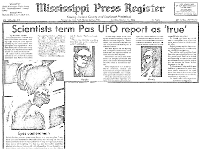 Scientist Term Pas UFO Report As True - Mississippi Press Register 10-14-1973 Scientist Term Pas UFO Report As True - Mississippi Press Register 10-14-1973