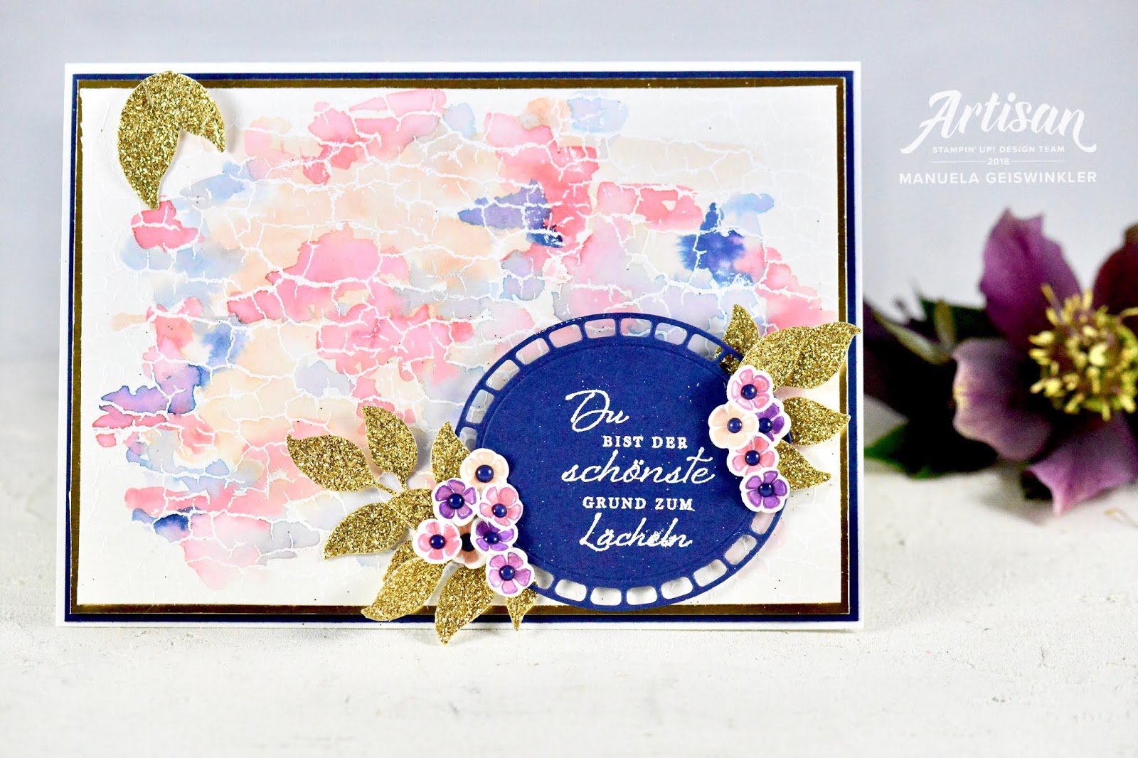 Melo Makes kreativ mit Stampin´Up Crackle Paint...