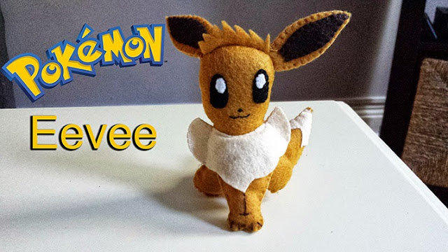 How to Make an Eevee Pokemon plushie tutorial