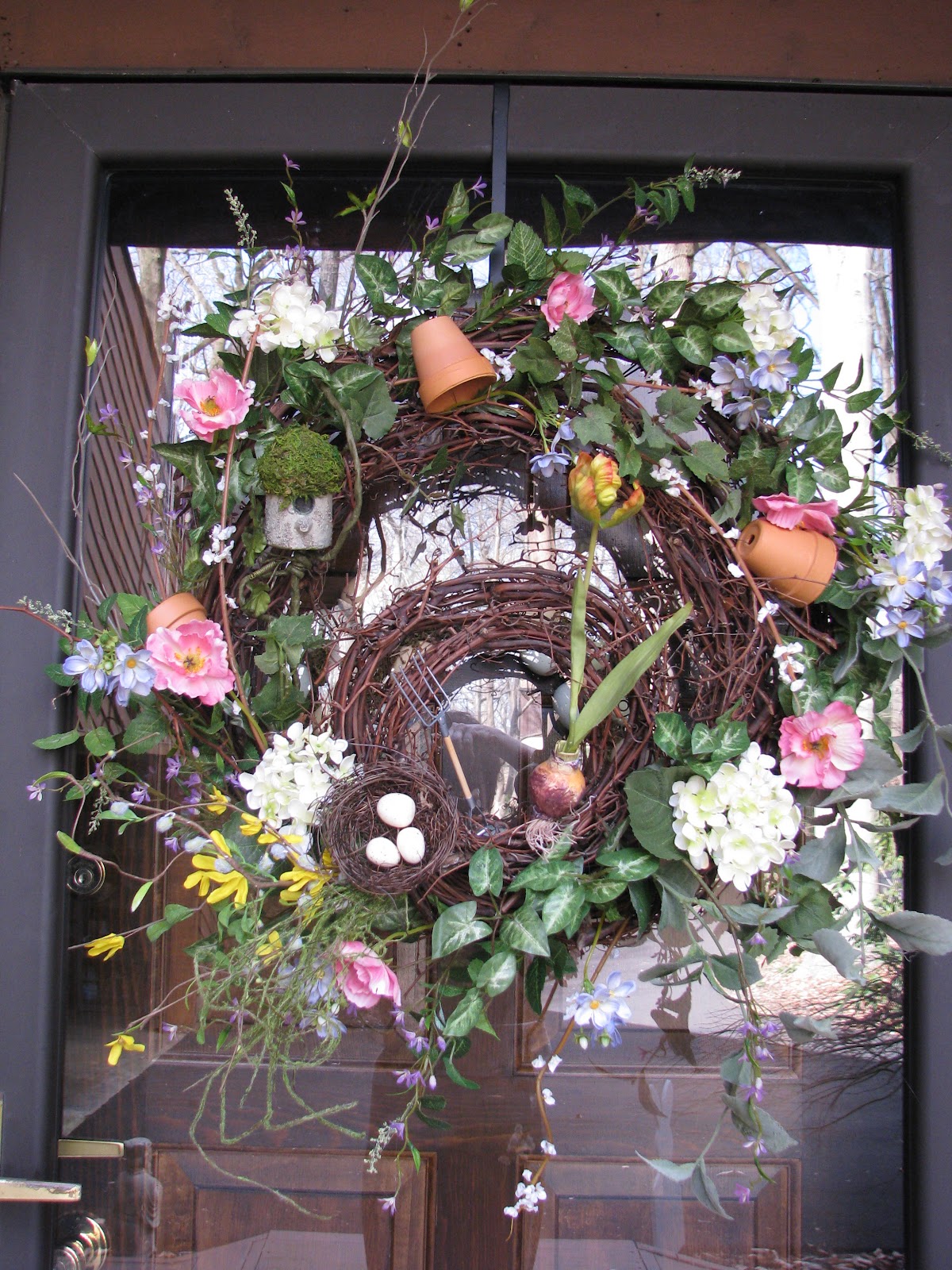 Designs by Pinky: ~~~A NEW Spring Wreath and Tutorial!!!~~~