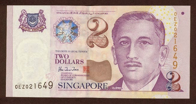Singapore 2 dollar note