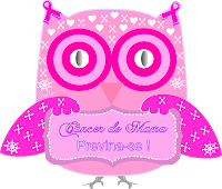 Câncer de mama laço outubro rosa corujinha - Criação Blog PNG-Free