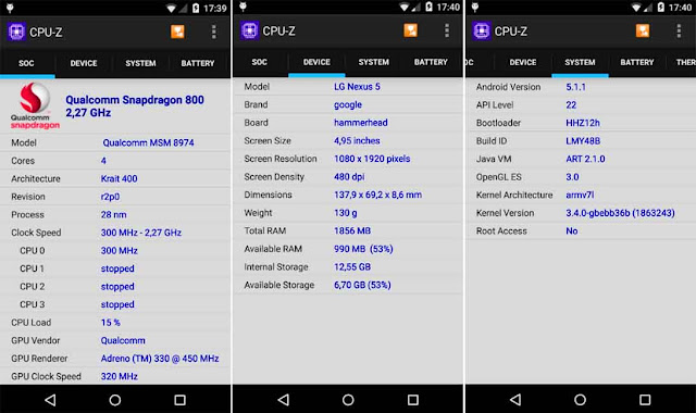Cara Cek Chipset dan Sesifikasi Android Dengan CPU-Z Cara Cek Chipset dan Sesifikasi Android Dengan CPU-Z