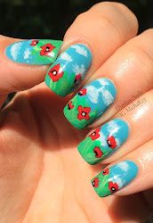 memorial nail field poppies nails