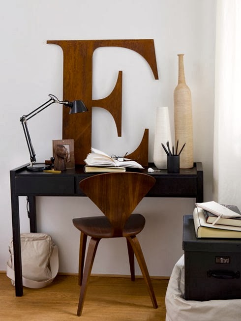 Trending Tuesday Oversized Home Decor Creative Juice I Might Be A Little Biased About This Scenario Right Here But Love Home Office Area Even With All Of It S Oversized Decor
