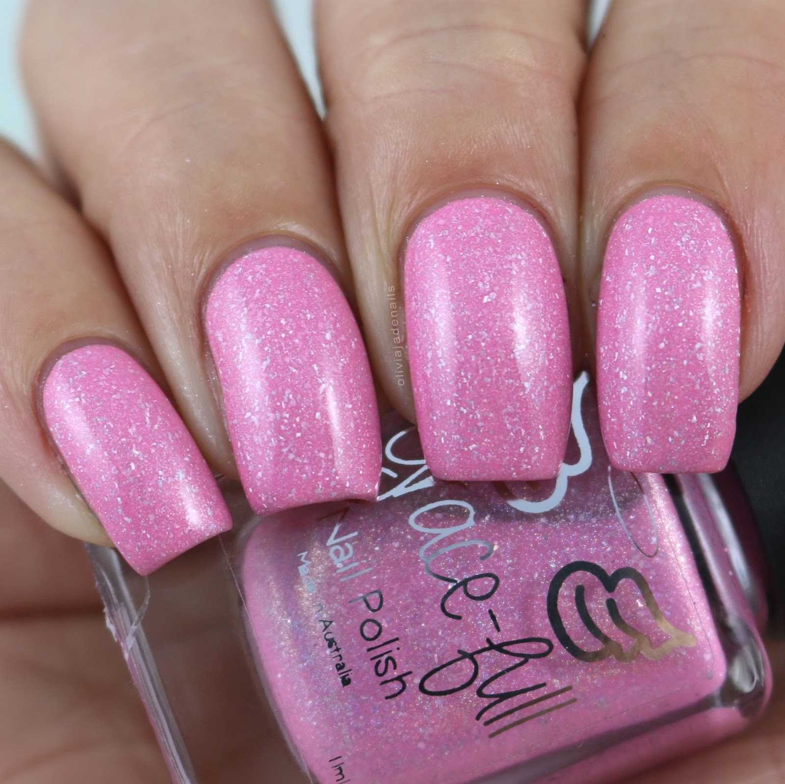 Grace-full Nail Polish Cotton Candy Clouds swatched by Olivia Jade Nails