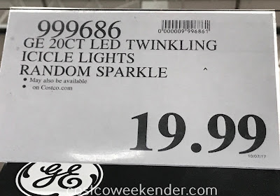 Costco 1162788 - Deal for the GE LED Twinkling Icicle Lights at Costco