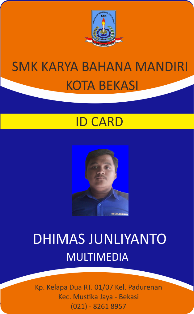 berbagai tutorial dan contoh CONTOH ID CARD SMK KBM