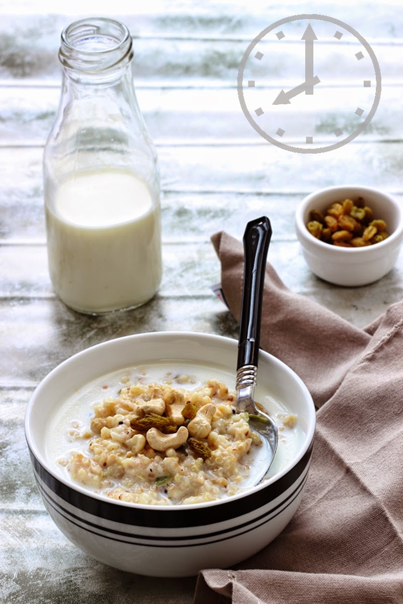 Steel Cut Oats, Quinoa , Bulgur wheat savoury porridge with Buttermilk ...