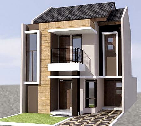Desain Rumah Minimalis 2 Lantai Sederhana Model Unik