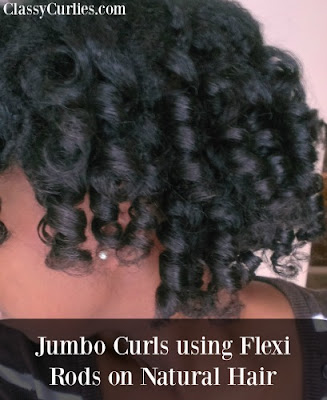 jumbo flexi rod set on natural hair