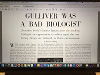 Gulliver was a Bad Biologist