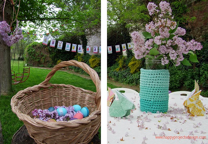 Decoración cumple en el jardín