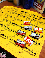 A Golden Ticket Freebie PLUS Ideas for Wonka Week integrating Wonka and candy fun into instruction. Great for any time you need to mix up your classroom management!