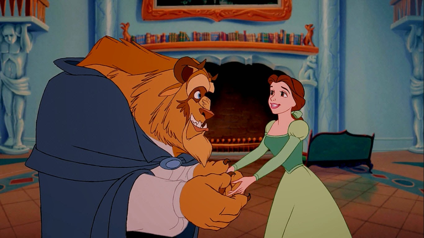 Библиотека в мультфильмах : Красавица и чудовище / Beauty and the Beast 199...