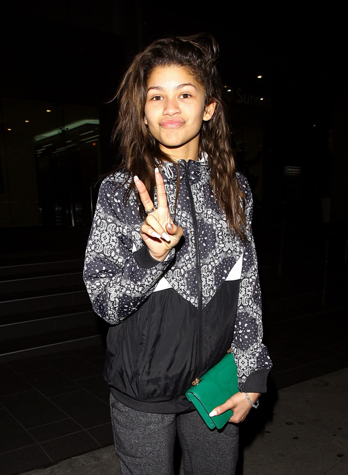 Celebs Galaxy: Zendaya Coleman - Casual Style – at BOA Steakhouse in