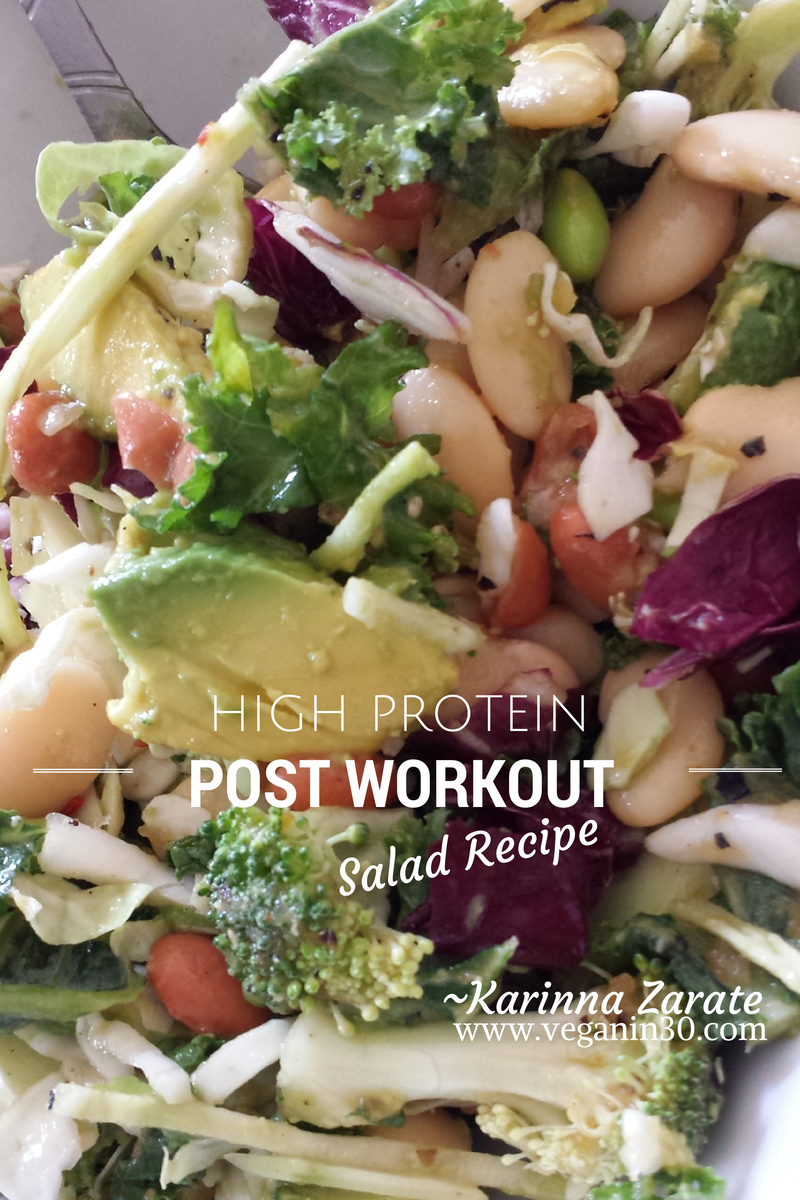Karinna's VERDE Karinna's High Protein PostWorkout Salad Recipe
