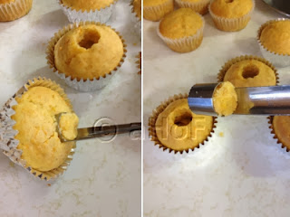 Coring Cupcakes for filling